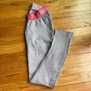 Gymshark Pink/Grey Flex Leggings XS